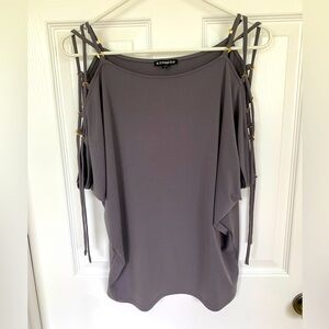Express cold shoulder top